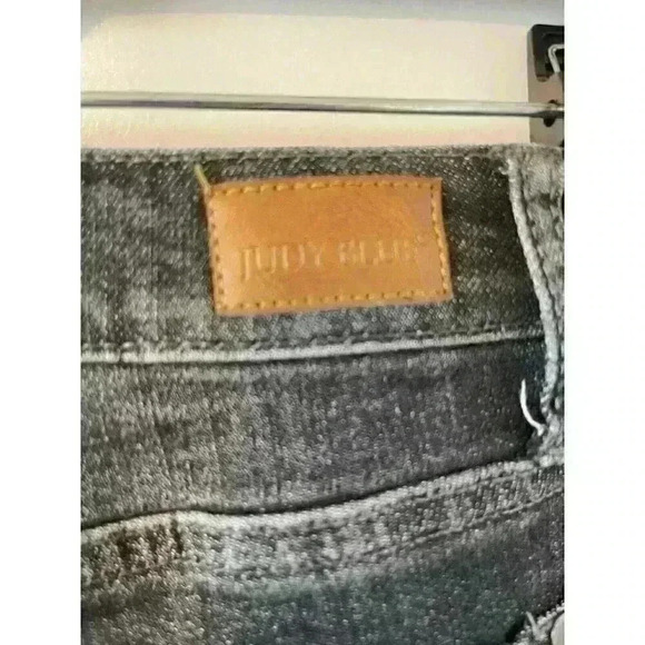 Judy Blue Women's Jeans Boyfriend Fit Distressed Black Denim Size 7/28 Stretch - Picture 6 of 10